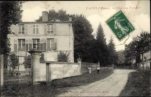 Ak Fains Meuse, Chateau Faucher