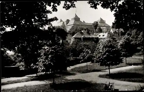 Ak Augustusburg Erzgebirge, Blick auf das Schloss