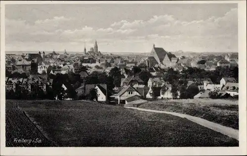 Ak Freiberg in Sachsen, Blick auf den Ort, Panorama