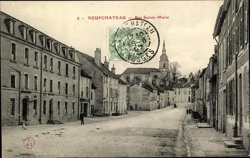 Ak Neufchateau Vosges, Rue Sainte Marie