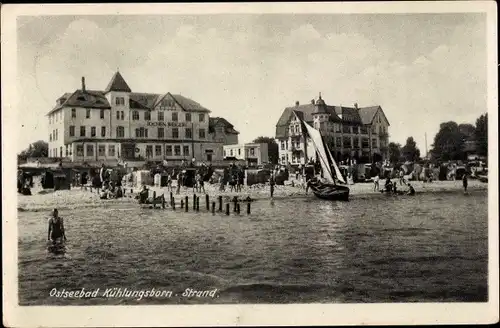 Ak Ostseebad Kühlungsborn, Strand, Hotel