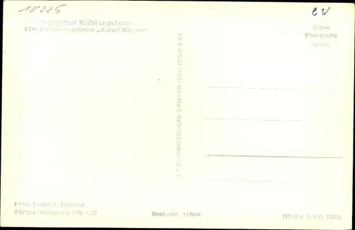 Ak Ostseebad Kühlungsborn, FDGB-Erholungsheim Albert Kayser