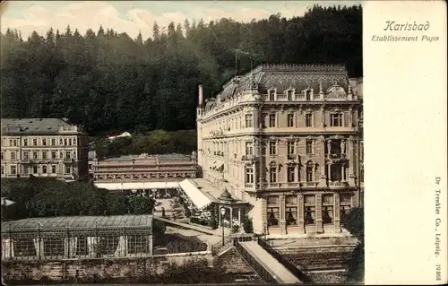 Ak Karlovy Vary Karlsbad Stadt, Etablissement Pupp