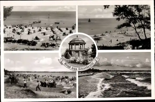 Ak Scharbeutz in Ostholstein, Ostseebad, Strandkörbe, Blick auf die See, Strandleben