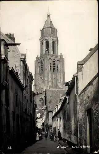 Ak Arnhem Gelderland Niederlande, Groote Kerk