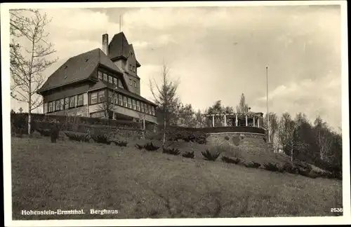 Ak Hohenstein Ernstthal in Sachsen, Berghaus, Pergola