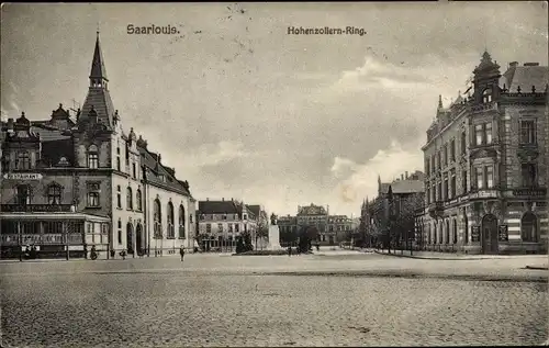Ak Saarlouis im Saarland, Hohenzollernring, Restaurant