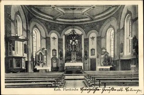 Ak Laufersweiler im Hunsrück, Inneres der kath. Pfarrkirche