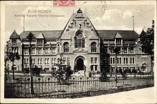 Ak Euskirchen Nordrhein Westfalen, Kaiserin Augusta Victoria-Gymnasium