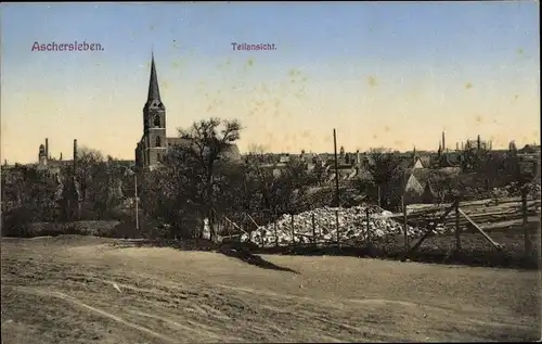 Ak Aschersleben im Salzlandkreis, Teilansicht