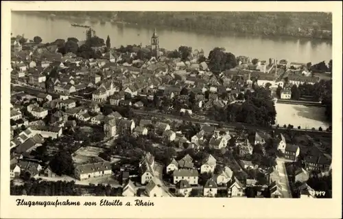 Ak Eltville am Rhein Hessen, Fliegeraufnahme