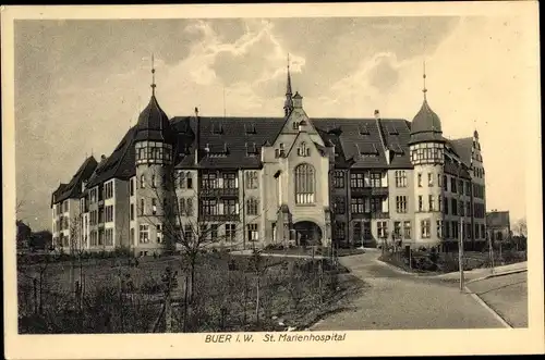 Ak Buer Gelsenkirchen im Ruhrgebiet, St. Marienhospital