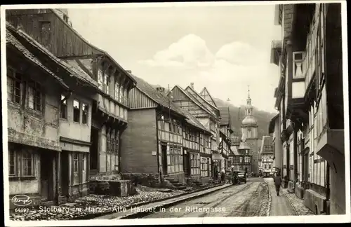 Ak Stolberg Südharz, Alter Häuser in der Rittergasse