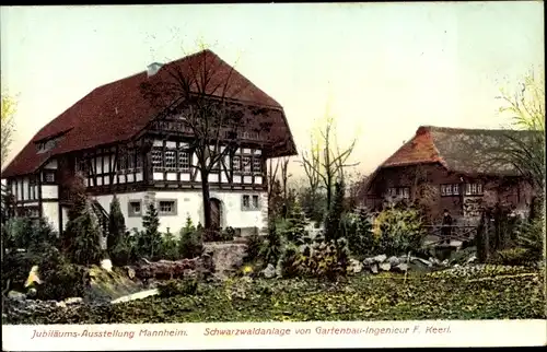 Ak Mannheim in Baden Württemberg, Kunst und Gartenbauausstellung 1907, Schwarzwaldanlage