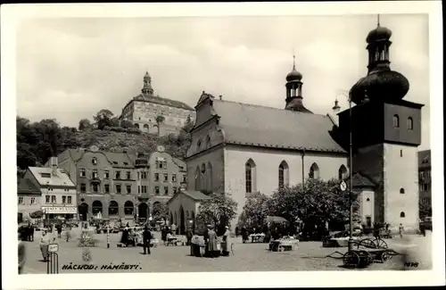 Ak Náchod Region Königgrätz, Namesti