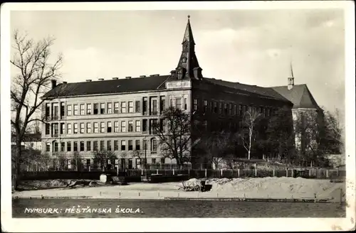 Ak Nymburk Neuenburg an der Elbe Mittelböhmen, Mestanska Skola