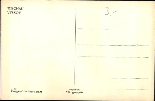 Ak Vyškov Wischau Südmähren, Gesamtansicht