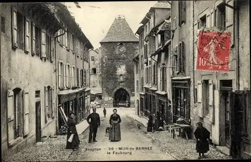 Ak Mur de Barrez Aveyron, Le Faubourg