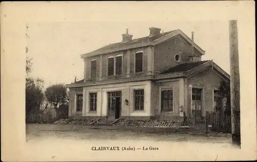 Ak Clairvaux Aube, La Gare