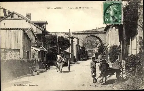 Ak Aubin Aveyron, Route de Montbazens