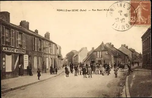 Ak Romilly sur Seine Aube, Rue Henri Millet