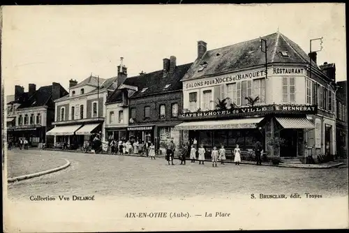 Ak Aix en Othe Aube, La Place, Restaurant