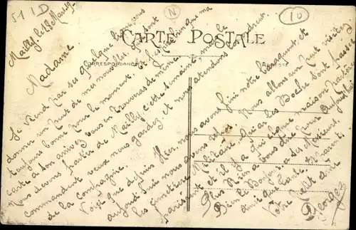 Ak Mailly le Camp Aube, Rue Basse