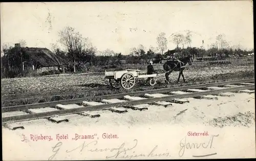 Ak Gieten Drenthe Niederlande, Hotel Braams, Gieterveld