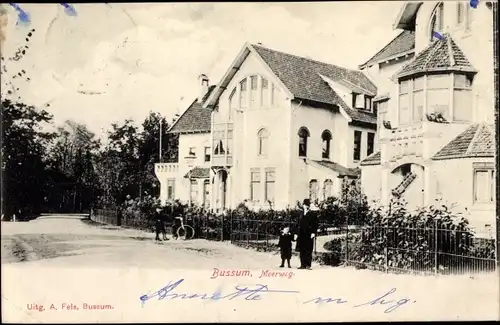 Ak Bussum Nordholland Niederlande, Meerweg