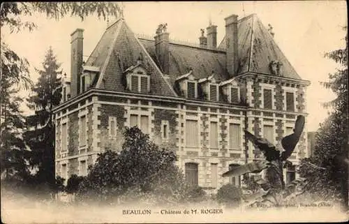 Ak Beaulon Allier, Chateau de M. Rogier