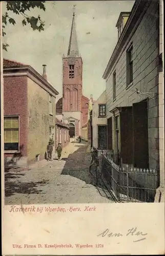 Ak Kamerik bij Woerden Utrecht Niederlande, Herv. Kerk