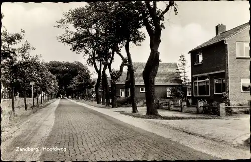 Ak Zandberg Overijssel, Hoofdweg, Straßenpartie