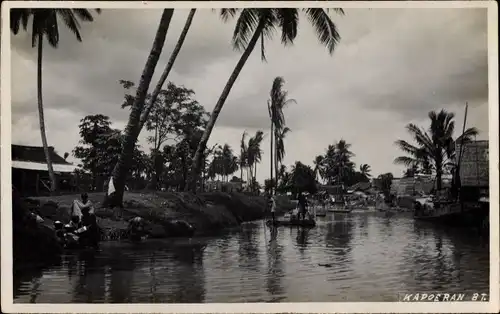 Foto Ak Indonesien, Kapoeran, Dorfansicht