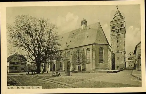 Ak Lich in Hessen, St. Maria Stiftkirch, Marienstiftskirche