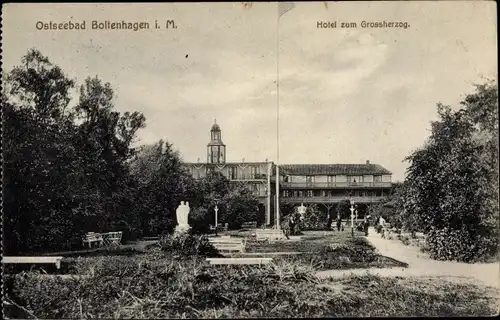 Ak Ostseebad Boltenhagen, Hotel zum Grossherzog, Park