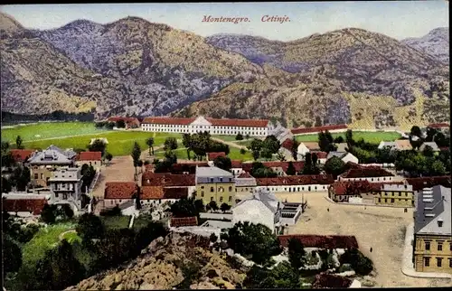 Ak Цетиње Cetinje Montenegro, Gesamtansicht