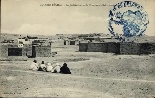 Ak Colomb Bechar Algerien, Les habitations de la Compagnie Saharienne