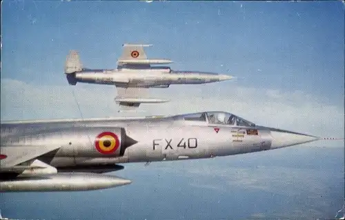 Ak Belgische Militärflugzeuge, Force Aerienne Belge, Lockheed F 104G Starfighter, FX40