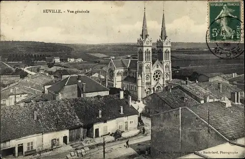 Ak Euville Meuse, Gesamtansicht mit Kirche