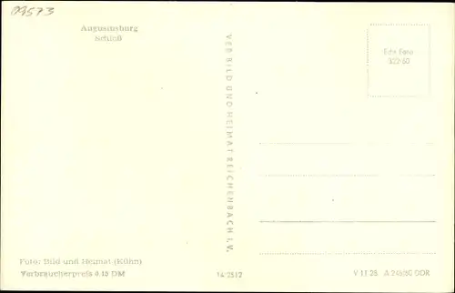 Ak Augustusburg im Erzgebirge, Schloss