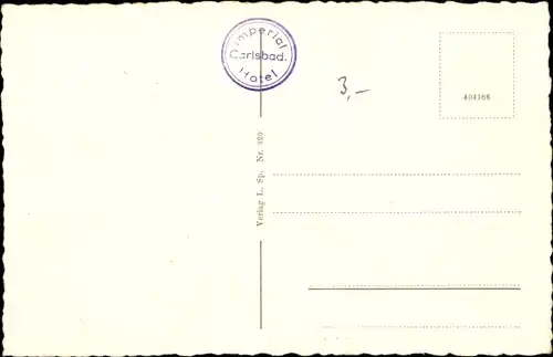 Ak Karlovy Vary Karlsbad Stadt, Hotel Imperial