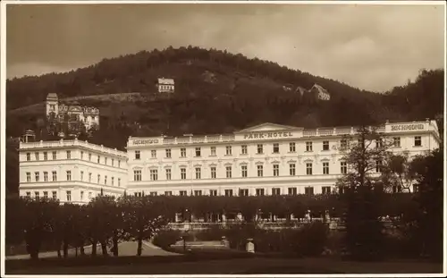 Foto Ak Karlovy Vary Karlsbad Stadt, Parkhotel