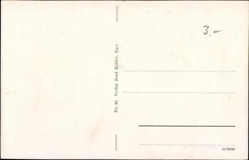 Ak Cheb Eger Region Karlsbad, Platz, Kinder, Denkmal, Springbrunnen