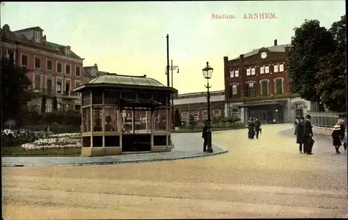 Ak Arnhem Gelderland Niederlande, Station