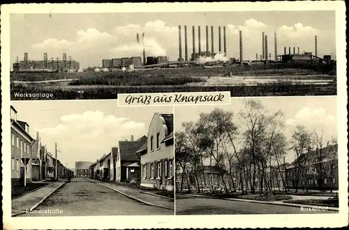 Ak Knapsack Hürth Nordrhein Westfalen, Werksanlage, Römerstraße, Birkenhof