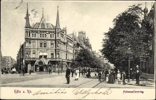 Ak Köln am Rhein, Hohenzollernring, Passanten