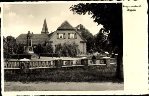 Ak Ueffeln Bramsche in Niedersachsen, Kriegerdenkmal