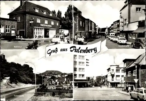 Ak Übach Palenberg Nordrhein Westfalen, Bahnhof, Kirchstraße, Teilansicht