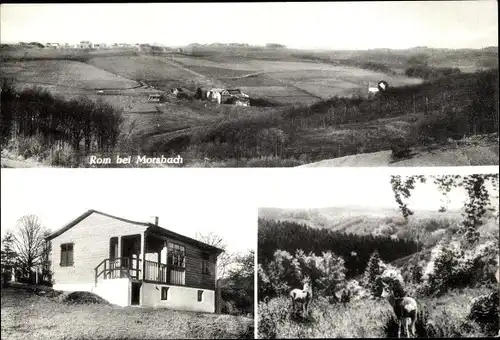 Ak Rom Morsbach im Oberbergischen Kreis, Gasthof und Pension Heinrich Klein, Panorama