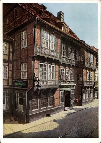 Ak Hildesheim, Hotel Wiener Hof, Straße
